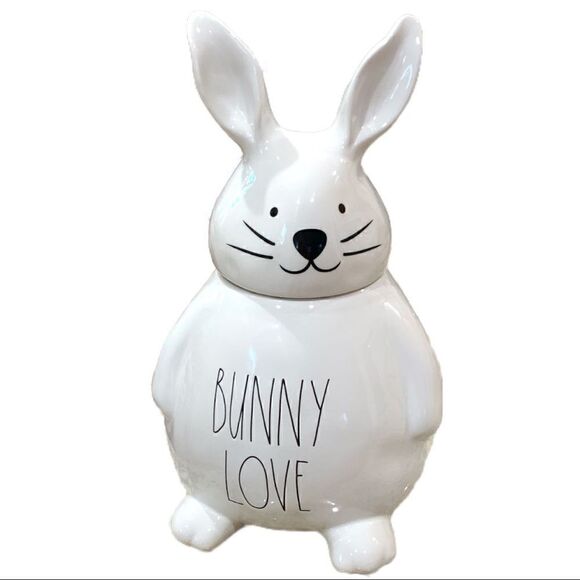 Rae Dunn Other - Rae Dunn VHTF Large Ceramic BUNNY LOVE Canister